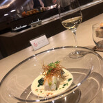 厨翠山   - 昆布森産　活〆鱈、法蓮草　と余市白