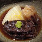 料理屋 仁 - 炊き合わせ～神戸牛、丸大根、九条葱（２４年１２月）