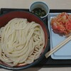 Miyatake Sanuki Udon Saitama Shintoshin Ten - ざるうどん（大）＋ 紅生姜のかき揚げ  ¥540（税込）