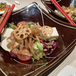 KICHIRI　渋谷 - 京とうふ藤野　牛蒡 蓮根 お豆腐の金ごまサラダ