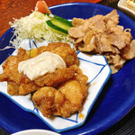 Daikokuya - MIX定食2品 800円　　　　　　　　　　　　　　　　（チキン南蛮と生姜焼きをチョイス）