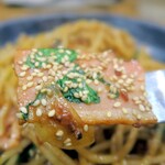 スパゲティ屋くぼやん - ベーコン・小松菜・胡麻