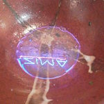 とんこつらーめん ひかり - 食べきりました。底にはＺＩＭＡが映ってます