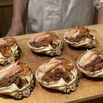 富小路 やま岸 - 一品目の準備が進みます。。。