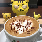 Caffe Ciao Presso ＆ Yamato Brewery - 奈良カプチーノ　420円(税込)　※めっちゃ！奈良のラテアート