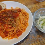 フウゲツ - 料理写真:おすすめパスタランチ 980円 ナポリタン、サラダ
