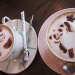 ぱんだ珈琲店 - 友人もパンダ・オレ～