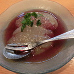 米倉 - 12.12月　水菓子（ラフランスの白ワイン＆赤ワイン煮）
