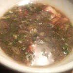 麺鮮醤油房 周月 - 香港のつけ汁。ややマイルドだったかも。シャープさは、大阪店のほうが断然上！