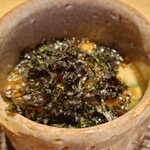 天ぷら たけうち - 茶碗蒸(イクラ 鱈白子 天草海苔)