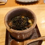 天ぷら たけうち - 茶碗蒸(イクラ 鱈白子 天草海苔)