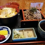 お食事処 ふじ - 料理写真:カツ丼とざるそばセット!