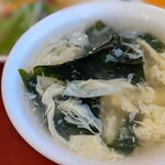 麒麟楼 - スープ（青椒肉絲定食）