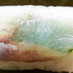 鉄砲寿司 - 柿の葉 鯛