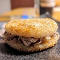 焼肉 銀座コバウ 特別室 - やみつきライスバーガー