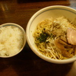 麺鮮醤油房 周月 - 油そば(翔月版)アンド白ごはん