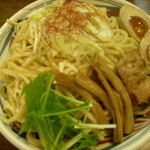麺鮮醤油房 周月 - つけ麺(翔月版)の麺アップ