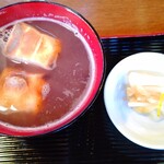 Kizakiya - おしるこ 白菜浅漬け付き 400円税込