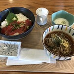 Yunigokochi - 鮪漬け丼ミニ蕎麦セット