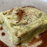 アーティショー - チリメンキャベツとフォアグラのフラン