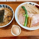 別邸 たけ井 - 味玉濃厚鷄豚骨つけ麺 大