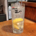 やきとり 正や - プレミアム酎ハイ生レモン