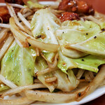 肉野菜炒め ベジ郎 - 野菜炒め 定食（醤油） 肉中盛り 野菜マシ