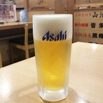 Tsukiji Shokudou Genchan - 生ビール