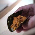 菊鮨 - ◆雲丹・・昨今の状況を鑑みると、頂けるだけで嬉しい。