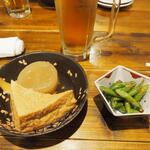 卓 - おでん、インゲンの胡麻和え風