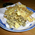 大内宿 山本屋 - 野菜天　1000円　　人参、舞茸