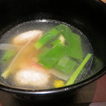 神保町 傳 - 鴨葱のお椀、蕪の出汁で