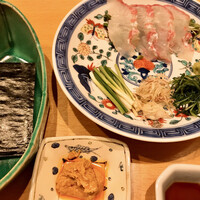 はらまさ - ひらめ・あん肝ペースト海苔巻き