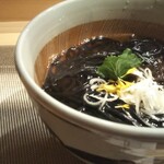 寿し芳 - 野草墨蕎麦。