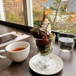 TIERRA Cafe - 抹茶パフェ。ランチ＋528円