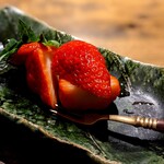 温石 - きらぴ香はリキュールで香りづけ。甘酸っぱくていくらでも食べたい。