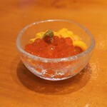 鮨 井上 - イクラとウニ