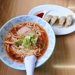 ラーメンのささき - ギョウザラーメン 正油①