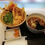 万葉そば - 秋天丼とミニそばセット