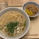 つるまる - 朝饂飩（鶏めし）　420円