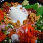 丼丸 - (限定)ねぎトロdeタマゴ丼 500円