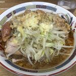 ラーメン二郎 - 再訪問 2020/12 ラーメンTARO 麺少なめ「ニンニクアブラ」(850円)