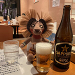 Fujino Sato - シンバはビール呑んでご満悦です。