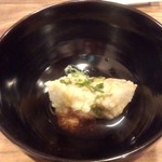 蕎麦屋 木田 - 取り分けたそばがき