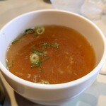 中国料理北京 - 料理写真:レバニラ定食のスープ♪