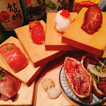 #肉寿司#野菜巻き串#熟成魚 ハッシュタグ - 