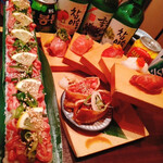 #肉寿司#野菜巻き串#熟成魚 ハッシュタグ - 