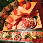 #肉寿司#野菜巻き串#熟成魚 ハッシュタグ - 