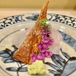 川田 - 2021.11.  真鯛のお造り