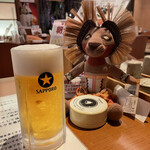 Fujino Sato - 生ビール590円。